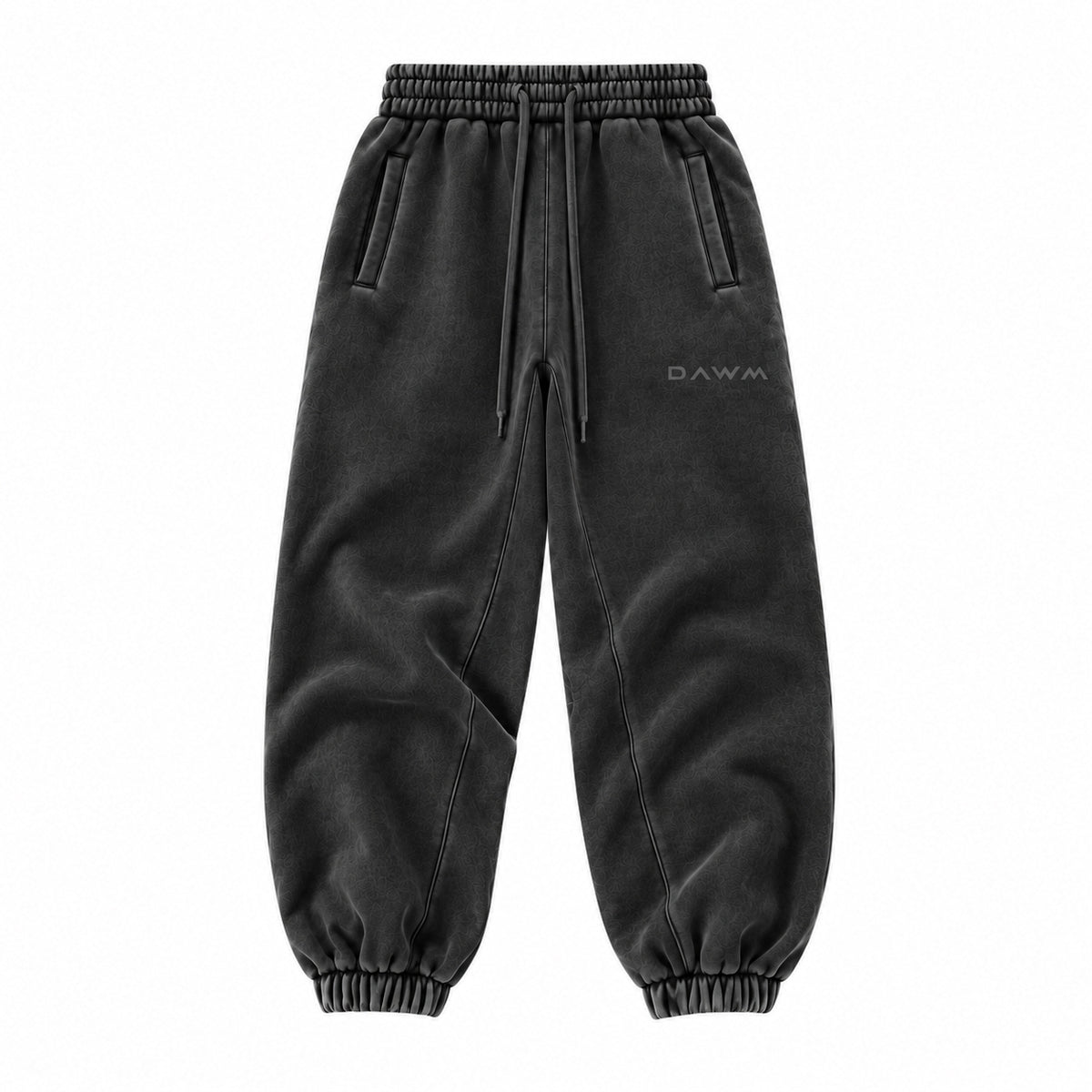 Fleece Sweatpants — Washed Black