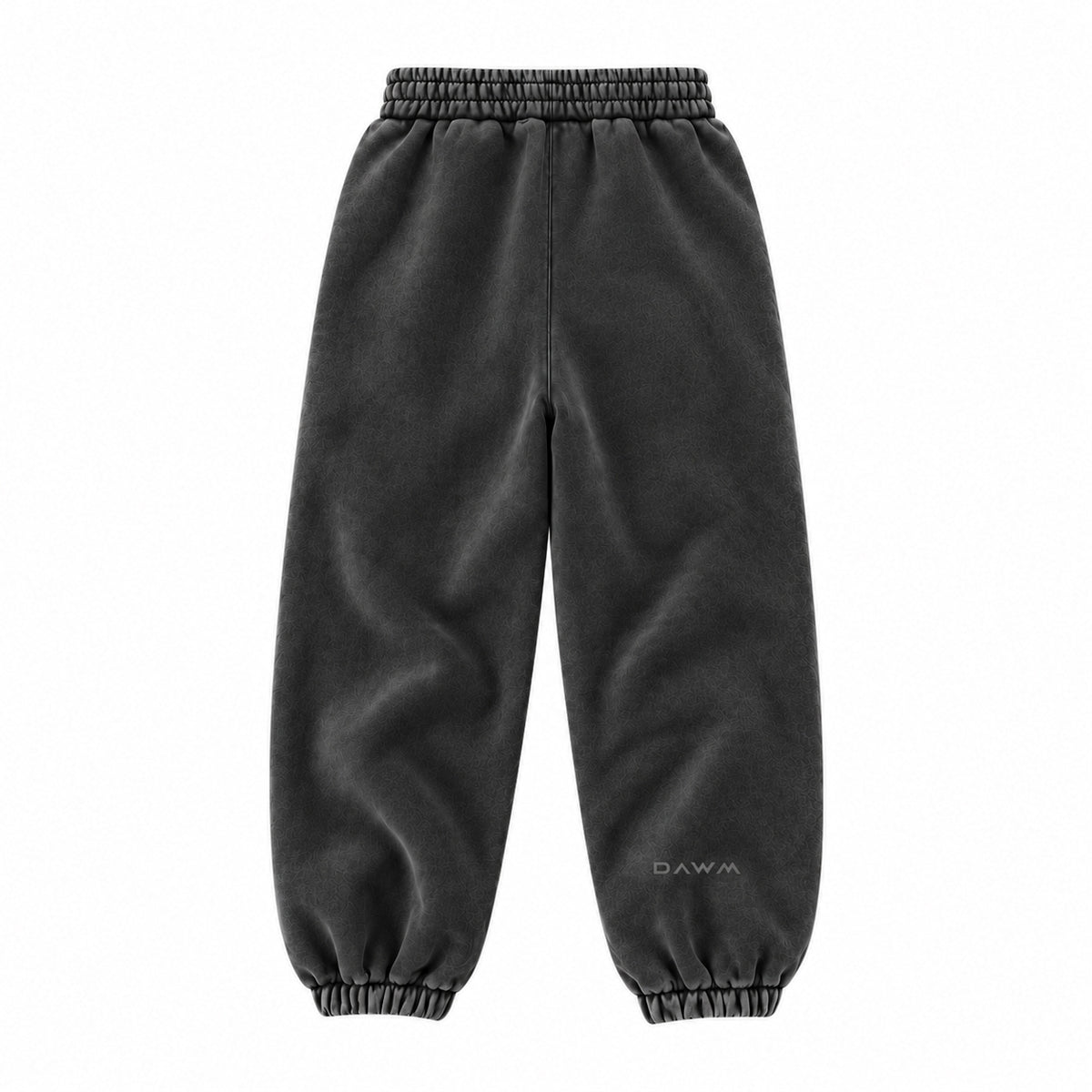DAWM ESSENTIAL 01 355 GSM fleece sweatpants in Washed Black, alternate view