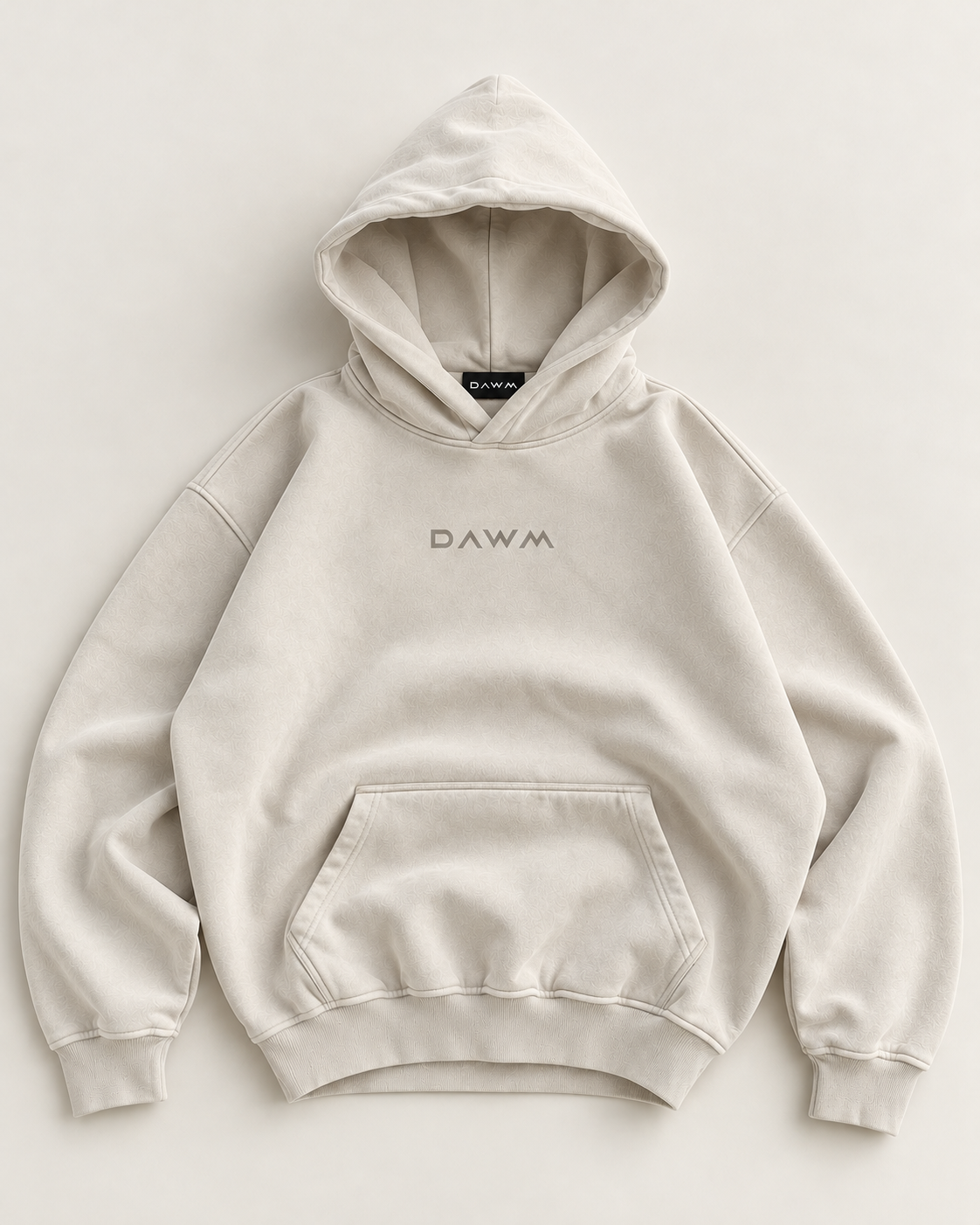 Fleece Hoodie — Bone