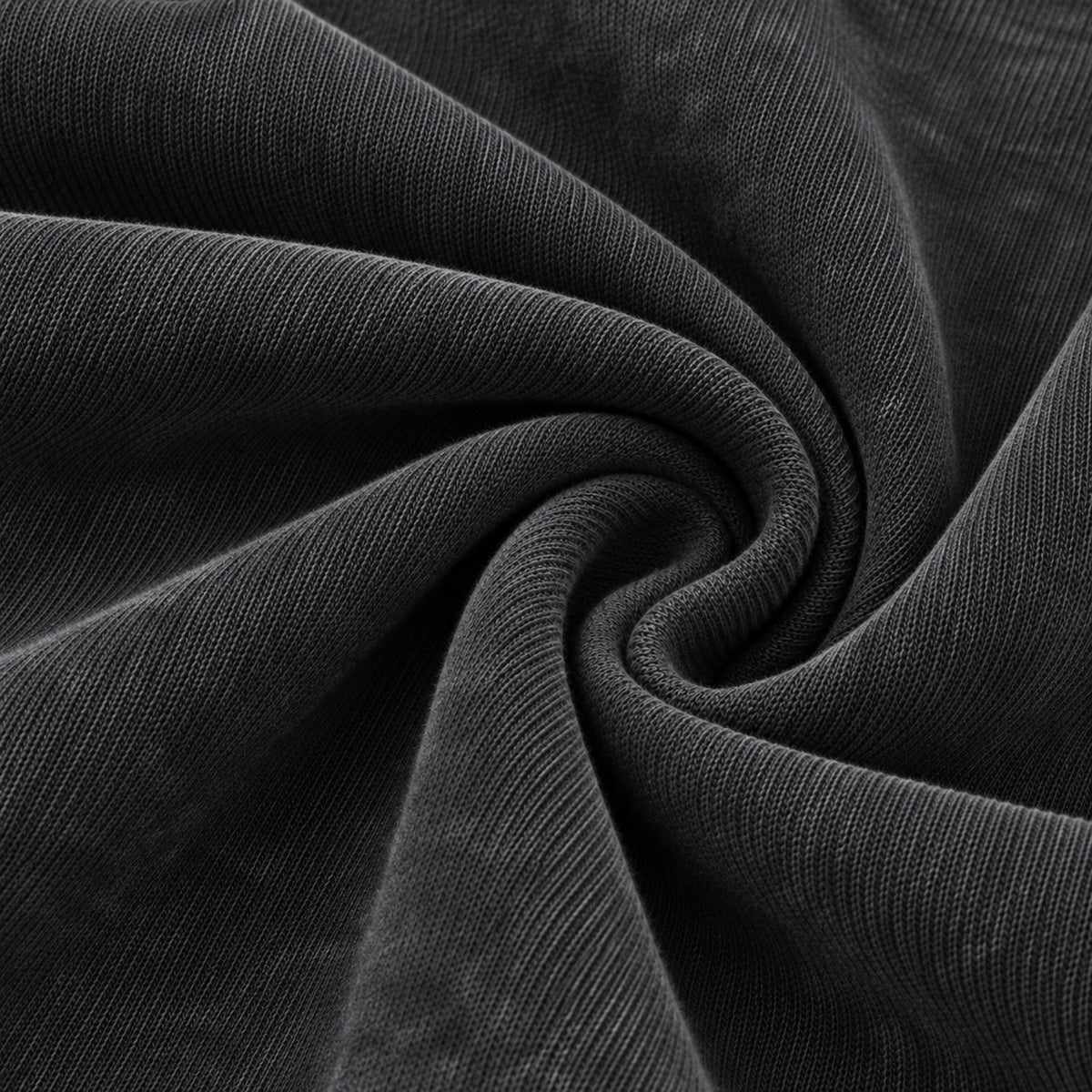 DAWM CODED 01 / MU’MIN 275 GSM oversized tee in Washed Black, detail view two
