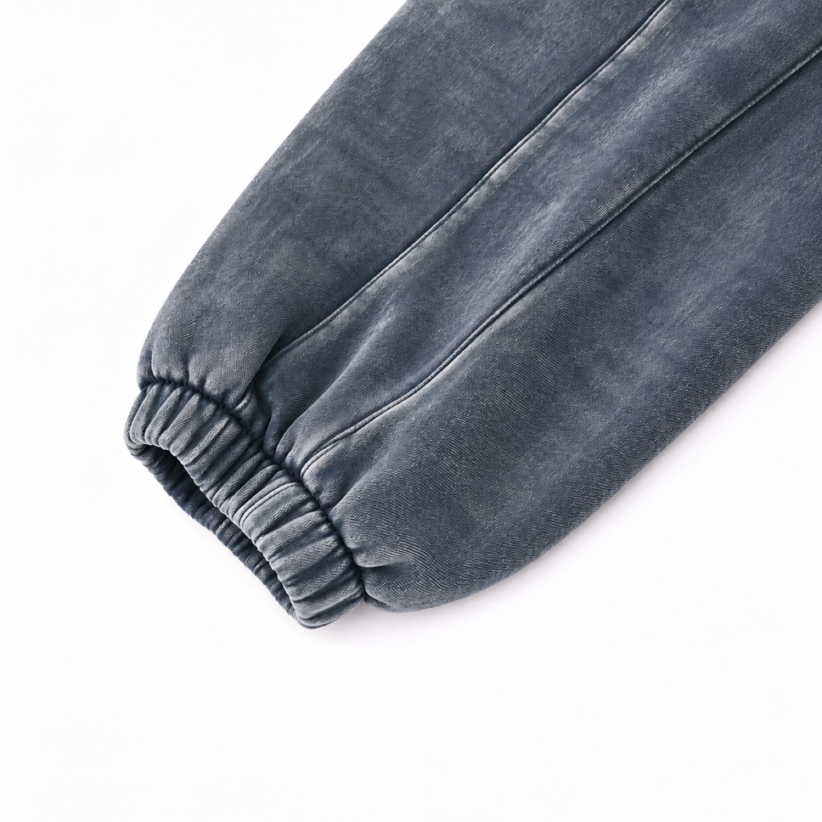 DAWM ESSENTIAL 01 355 GSM jogger sweatpants in Slate, detail view one